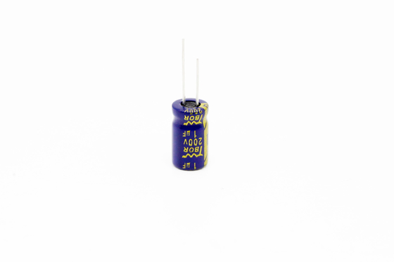 1UF200V कम ESR एल्यूमिनियम इलेक्ट्रोलाइटिक कैपेसिटर 6.3x11mm 8000 घंटे