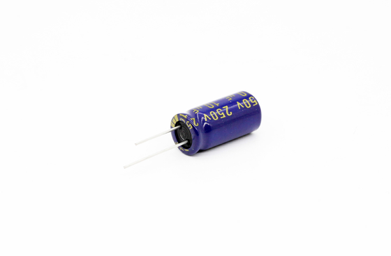 कम ईएसआर एल्यूमिनियम इलेक्ट्रोलाइटिक कैपेसिटर 10uf250v 8x16mm