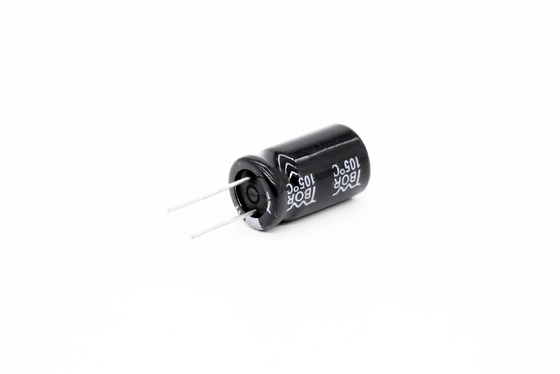 चिकित्सा आपूर्ति के लिए TW BOR 10x17mm 220uf 50v इलेक्ट्रोलाइटिक कैपेसिटर