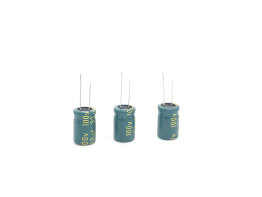 उच्च आवृत्ति 100uF 80V एल्यूमिनियम इलेक्ट्रोलाइटिक संधारित्र 10X20mm 5000 घंटे