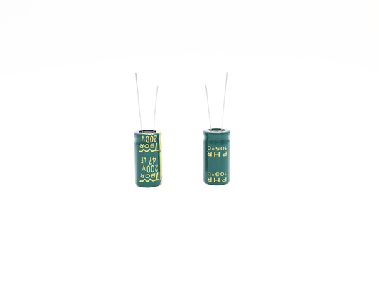 उच्च आवृत्ति कम ESR इलेक्ट्रोलाइटिक कैपेसिटर 47UF200V 13x25MM