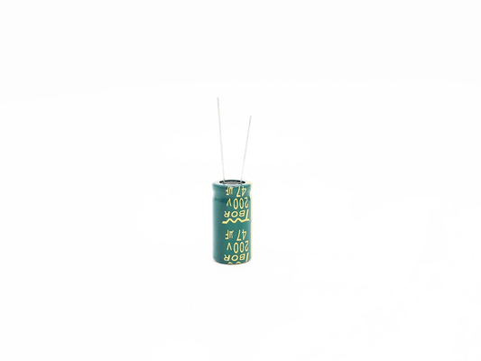 उच्च आवृत्ति कम ESR इलेक्ट्रोलाइटिक कैपेसिटर 47UF200V 13x25MM