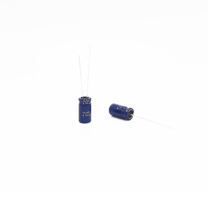 1UF400V 6.3X12MM रेडियल एल्यूमिनियम इलेक्ट्रोलाइटिक कैपेसिटर वाइड तापमान: