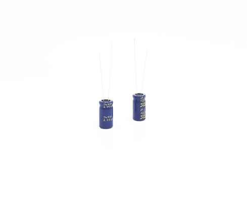 1UF400V 6.3X12MM रेडियल एल्यूमिनियम इलेक्ट्रोलाइटिक कैपेसिटर वाइड तापमान: