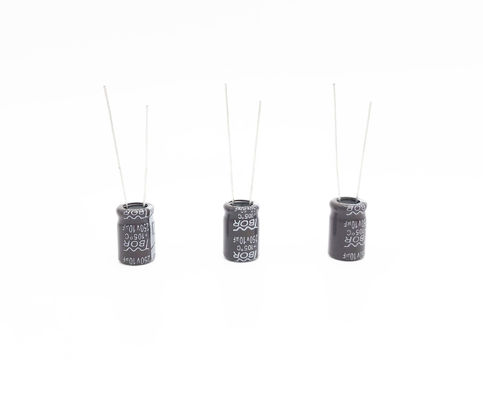 इलेक्ट्रॉनिक गिट्टी रेडियल इलेक्ट्रोलाइटिक कैपेसिटर 10UF250V 10X16MM