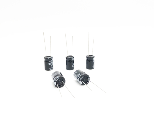TW BOR लघु संधारित्र 330UF35V 10X15mm रेडियल इलेक्ट्रोलाइटिक कैपेसिटर