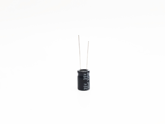 TW BOR लघु संधारित्र 330UF35V 10X15mm रेडियल इलेक्ट्रोलाइटिक कैपेसिटर