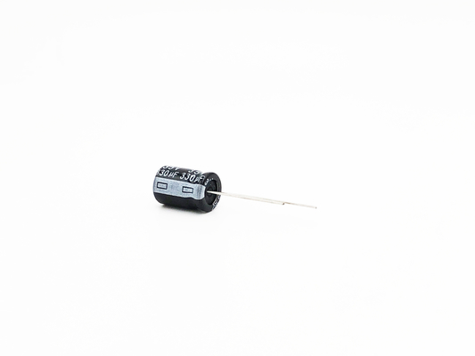 TW BOR लघु संधारित्र 330UF35V 10X15mm रेडियल इलेक्ट्रोलाइटिक कैपेसिटर