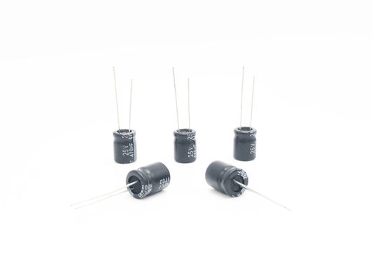 10X13mm लघु इलेक्ट्रोलाइटिक कैपेसिटर 470uf 25v 2000 घंटे लोड लाइफ