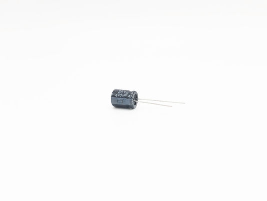 10X13mm लघु इलेक्ट्रोलाइटिक कैपेसिटर 470uf 25v 2000 घंटे लोड लाइफ