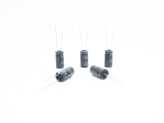 लघु रेडियल एल्यूमिनियम इलेक्ट्रोलाइटिक कैपेसिटर 1500UF 16V