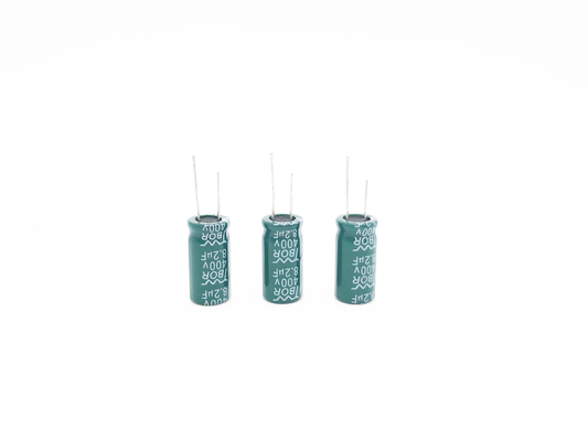 8.2UF 400V हाई रिपल करंट इलेक्ट्रोलाइटिक कैपेसिटर 13X20mm