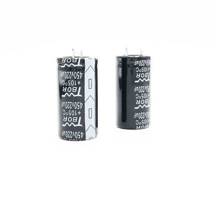 कैपेसिटर 450v 220uf TW BOR . में ब्लैक वाइड टेम्परेचर स्नैप