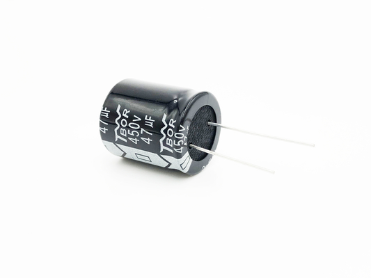 SMR 47UF 450V रेडियल लीड एल्यूमीनियम इलेक्ट्रोलाइटिक कैपेसिटर 18X30mm