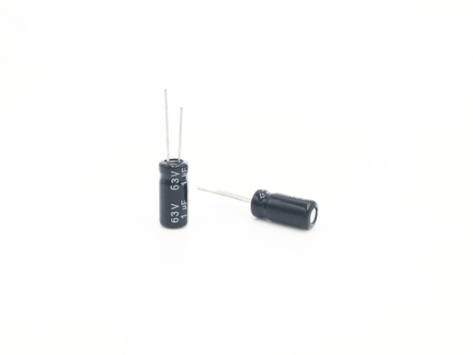 5x11mm 1UF 63V रेडियल इलेक्ट्रोलाइटिक कैपेसिटर उच्च तापमान सर्किट