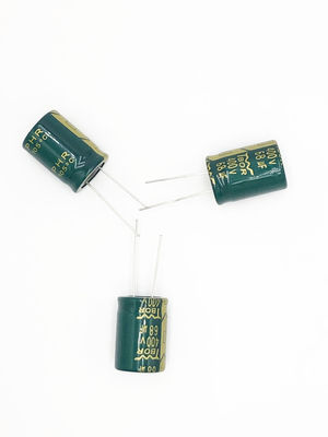 ISO9001 18x30mm 5000 घंटे रेडियल लीड इलेक्ट्रोलाइटिक कैपेसिटर 68UF 400V