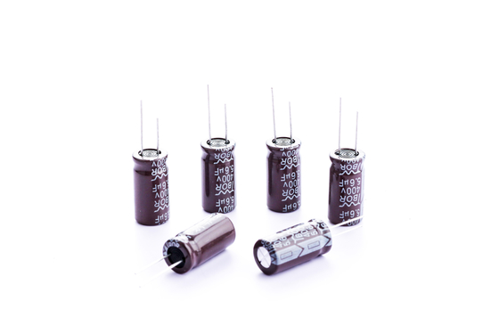 5.6uF 400v रेडियल इलेक्ट्रोलाइटिक कैपेसिटर 10x16mm हाई रिपल करंट