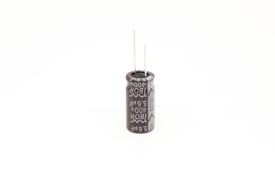 5.6uF 400v रेडियल इलेक्ट्रोलाइटिक कैपेसिटर 10x16mm हाई रिपल करंट