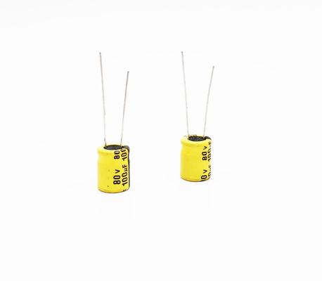 रेडियल लीड इलेक्ट्रोलाइटिक एलईडी लाइट कैपेसिटर 100UF80V 10x13mm