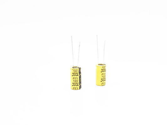 उच्च तापमान सर्किट एलईडी लाइट कैपेसिटर 5.6UF 400V 10x20mm