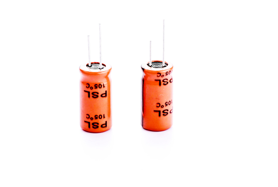 ऑरेंज 22X45MM सीएफएल एल्यूमिनियम इलेक्ट्रोलाइटिक कैपेसिटर 120uF450V
