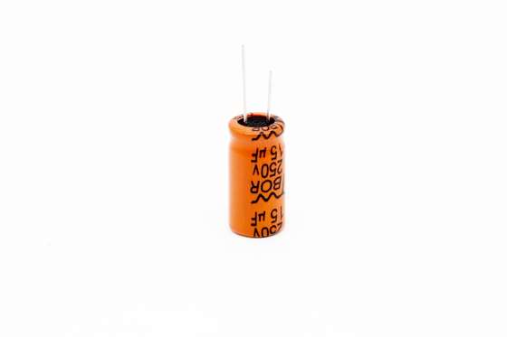ऑरेंज 22X45MM सीएफएल एल्यूमिनियम इलेक्ट्रोलाइटिक कैपेसिटर 120uF450V