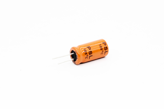 ऑरेंज 22X45MM सीएफएल एल्यूमिनियम इलेक्ट्रोलाइटिक कैपेसिटर 120uF450V