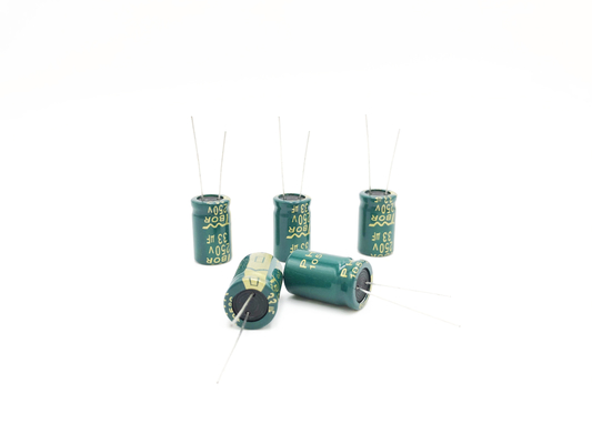 13x20mm रेडियल एल्यूमिनियम इलेक्ट्रोलाइटिक कैपेसिटर 33UF250V