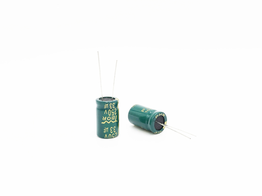 13x20mm रेडियल एल्यूमिनियम इलेक्ट्रोलाइटिक कैपेसिटर 33UF250V