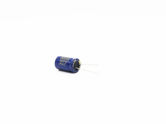 150uF 80V एल्युमिनियम इलेक्ट्रोलाइटिक कैपेसिटर 10X20mm बड़ी कैपेसिटेंस रेंज: